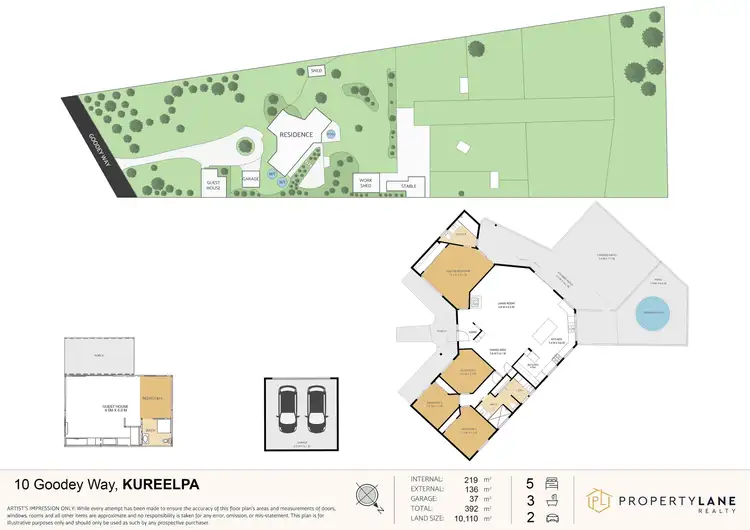 Floorplan of Homely house listing, 10 Goodey Way, Kureelpa QLD 4560