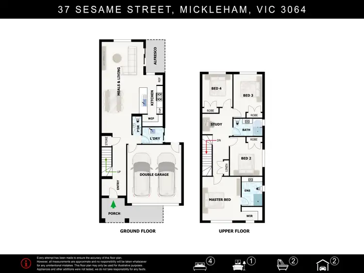 Floorplan of Homely house listing, 37 Sesame Street, Mickleham VIC 3064