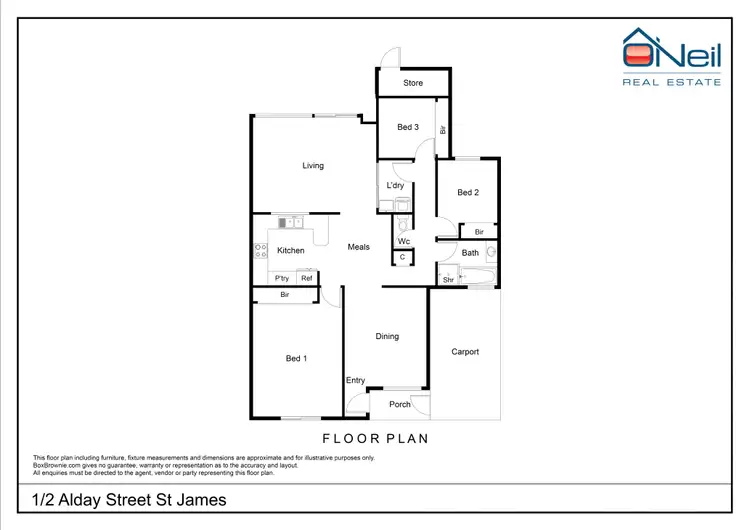 Floorplan of Homely house listing, 1/2 Alday Street, St James WA 6102
