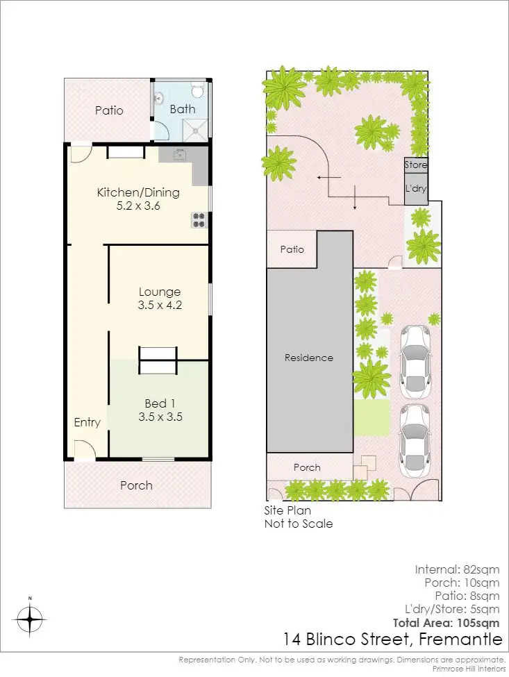 Floorplan of Homely house listing, 14 Blinco Street, Fremantle WA 6160