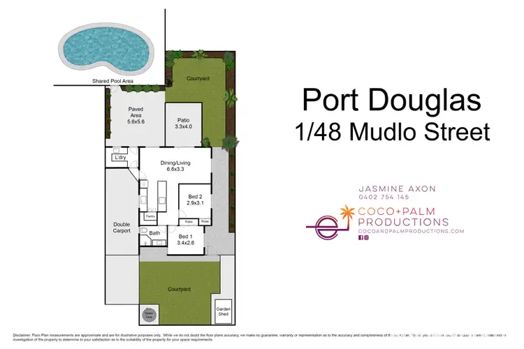 Floorplan of Homely unit listing, 1/48-50 Mudlo Street, Port Douglas QLD 4877