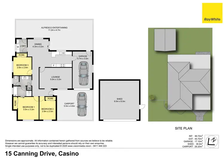 Floorplan of Homely house listing, 15 Canning Drive, Casino NSW 2470