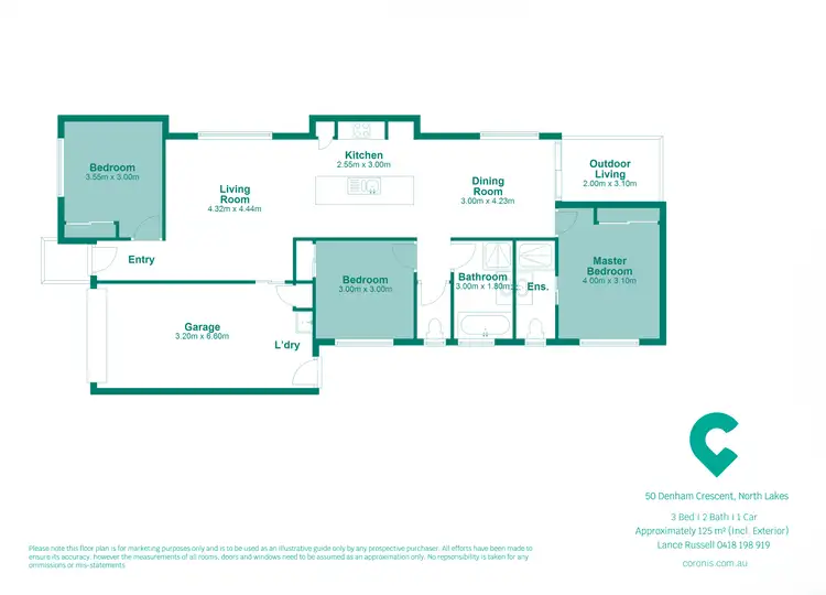 Floorplan of Homely house listing, 50 Denham Crescent, North Lakes QLD 4509