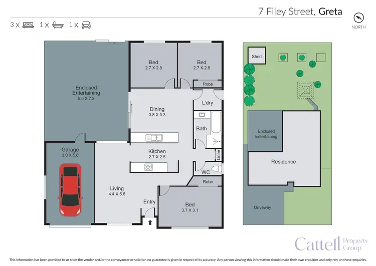 Floorplan of Homely house listing, 7 Filey Street, Greta NSW 2334
