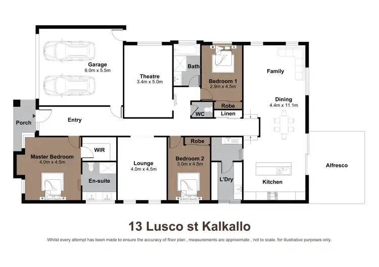 Floorplan of Homely house listing, 13 Lusco Street, Kalkallo VIC 3064