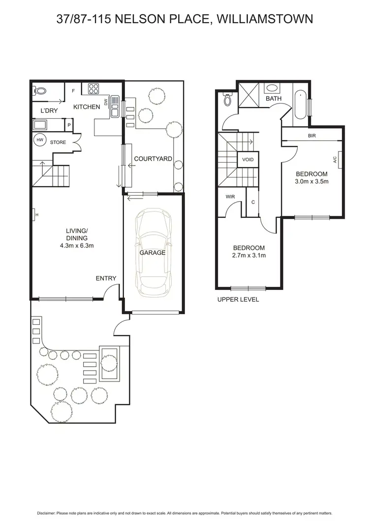 Floorplan of Homely townhouse listing, 37/87-115 Nelson Place, Williamstown VIC 3016