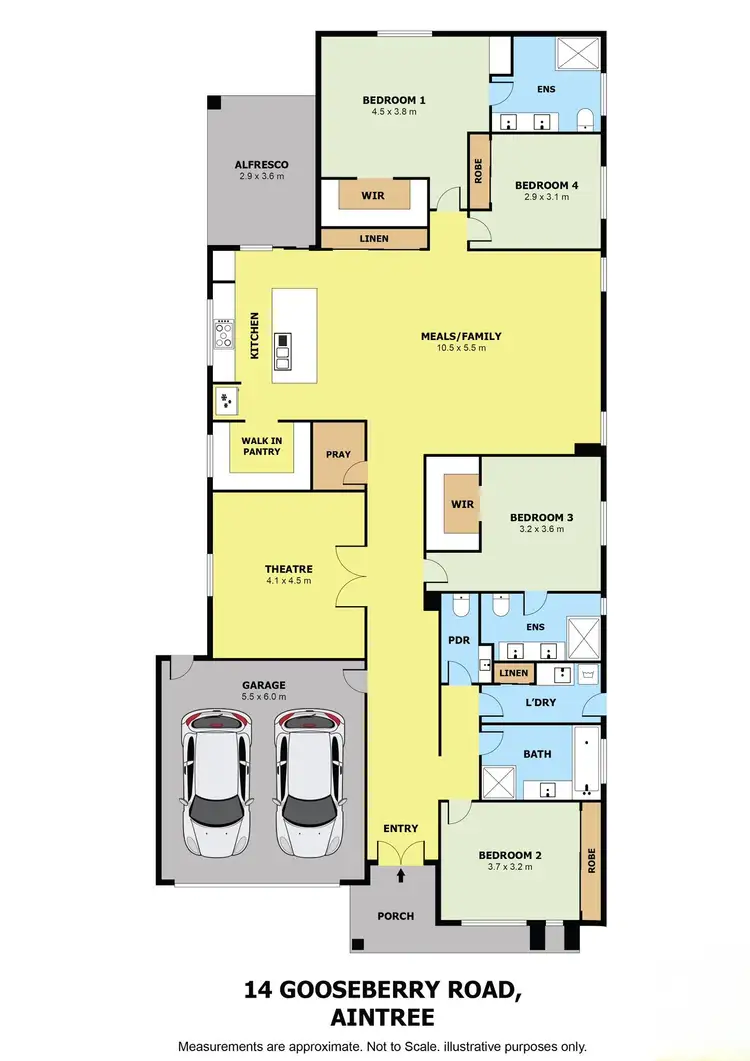 Floorplan of Homely house listing, 14 Gooseberry Road, Aintree VIC 3336