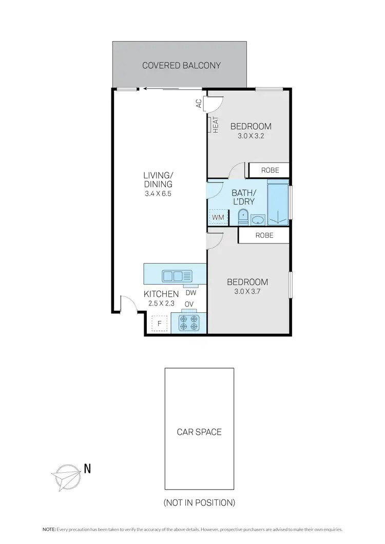 Floorplan of Homely apartment listing, 9/1 Greenfield Drive, Clayton VIC 3168