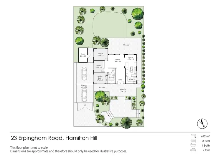 Floorplan of Homely house listing, 23 Erpingham Road, Hamilton Hill WA 6163