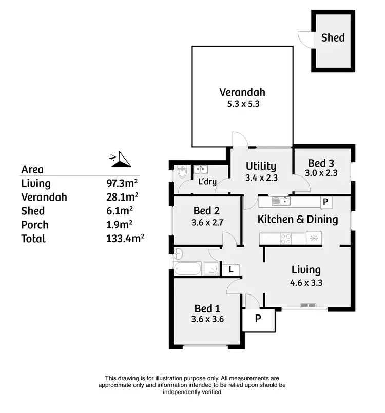 Floorplan of Homely house listing, 15 Milnes Road, Strathalbyn SA 5255