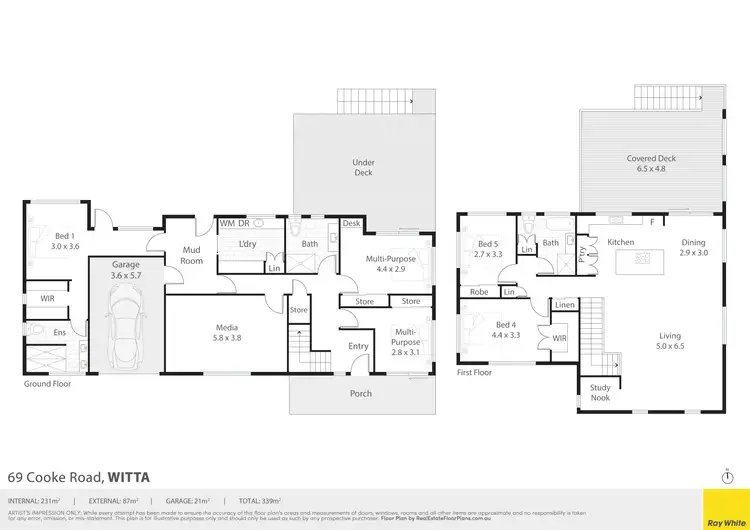 Floorplan of Homely house listing, 69 Cooke Road, Witta QLD 4552