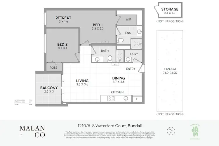 Floorplan of Homely apartment listing, 1210/6-8 Waterford Court, Bundall QLD 4217