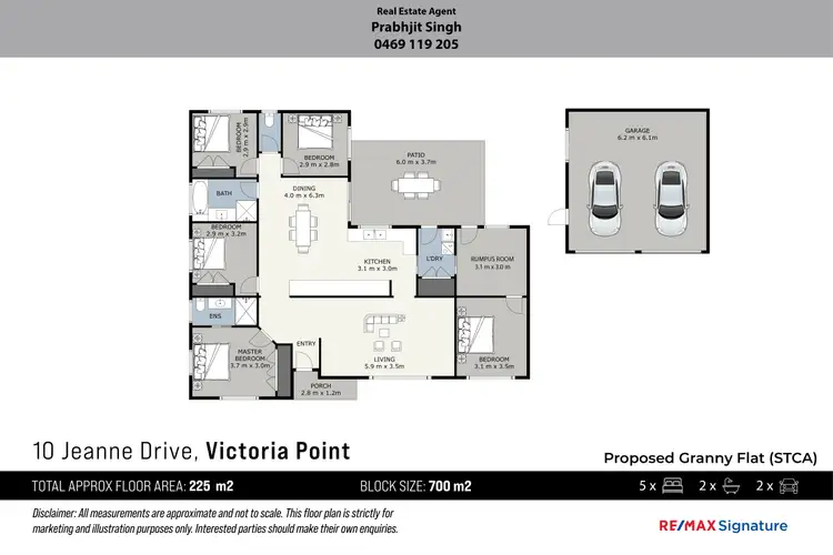 Floorplan of Homely house listing, 10 Jeanne Drive, Victoria Point QLD 4165