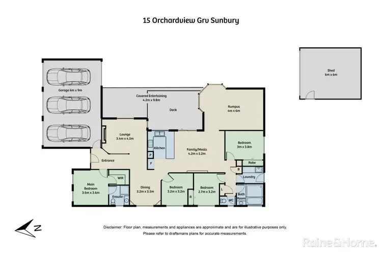 Floorplan of Homely house listing, 15 Orchardview Grove, Sunbury VIC 3429