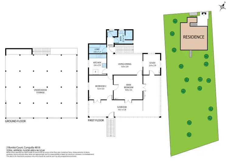 Floorplan of Homely house listing, 2 Bonito Court, Cungulla QLD 4816