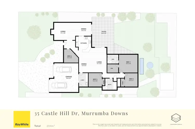 Floorplan of Homely house listing, 35 Castle Hill Drive, Murrumba Downs QLD 4503