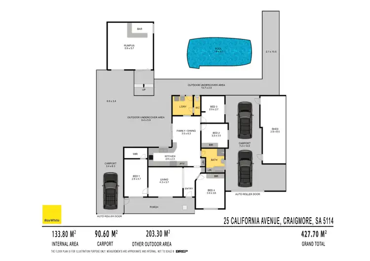Floorplan of Homely house listing, 25 California Avenue, Craigmore SA 5114