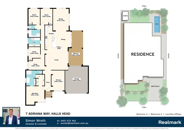 Floorplan of Homely house listing, 7 Adriana Way, Halls Head WA 6210