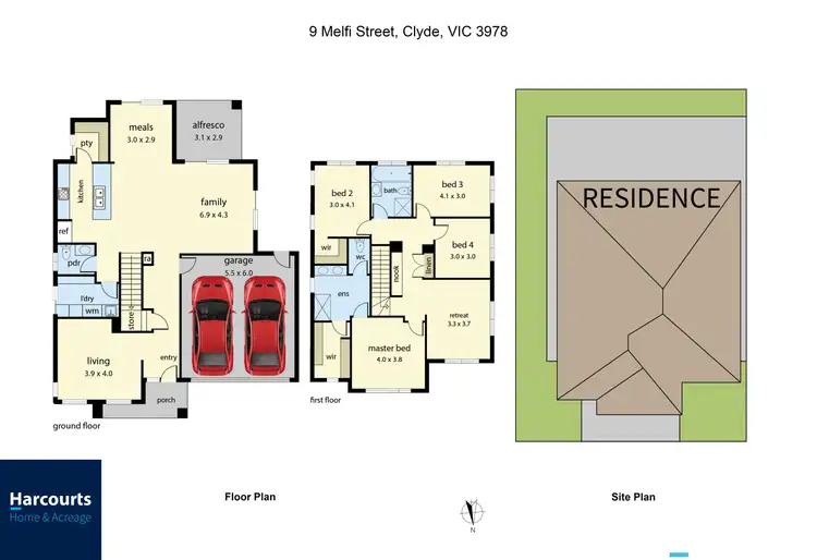 Floorplan of Homely house listing, 9 Melfi Street, Clyde VIC 3978