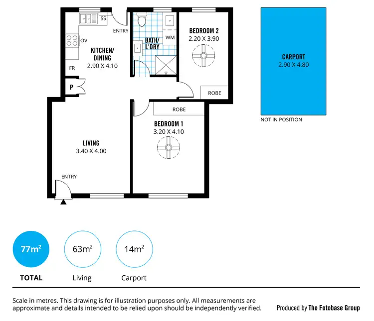 Floorplan of Homely unit listing, 6/24 Bridge Street, Kensington SA 5068