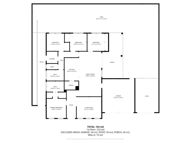 Floorplan of Homely house listing, 14 Frawley Street, Wodonga VIC 3690