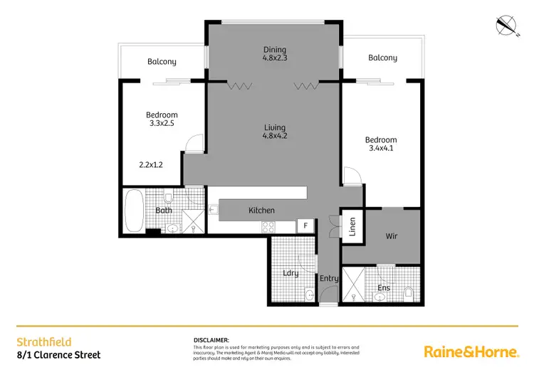 Floorplan of Homely house listing, 8/1 Clarence Street, Strathfield NSW 2135