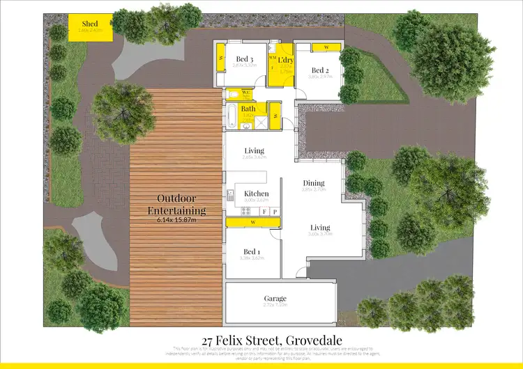 Floorplan of Homely house listing, 27 Felix Street, Grovedale VIC 3216
