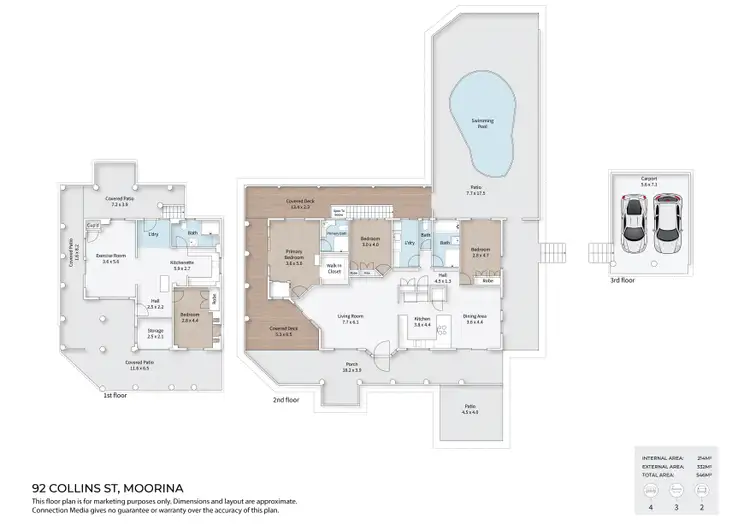 Floorplan of Homely house listing, 92 Collins Street, Moorina QLD 4506