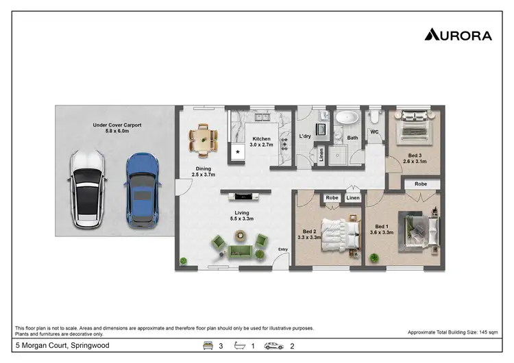 Floorplan of Homely house listing, 5 Morgan Court, Springwood QLD 4127