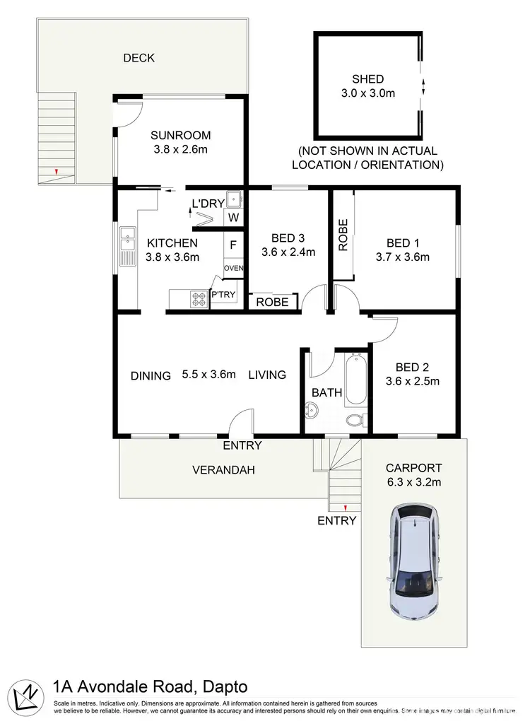 Floorplan of Homely house listing, 1A Avondale Road, Dapto NSW 2530
