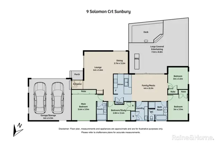 Floorplan of Homely house listing, 9 Solomon Court, Sunbury VIC 3429