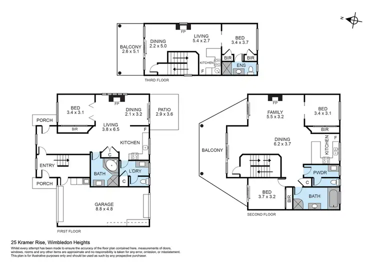 Floorplan of Homely house listing, 25 Kramer Rise, Wimbledon Heights VIC 3922