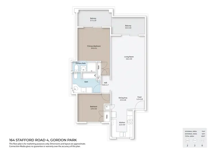 Floorplan of Homely unit listing, 4/164 Stafford Road, Gordon Park QLD 4031
