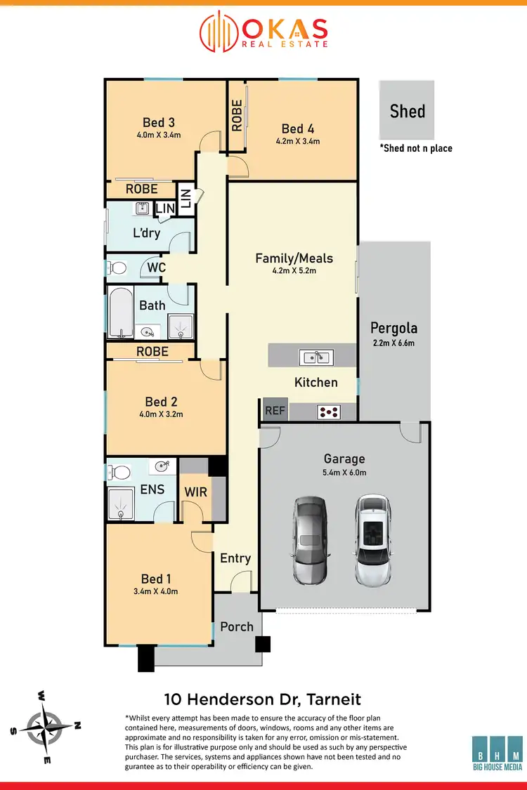 Floorplan of Homely house listing, 10 Henderson Drive, Tarneit VIC 3029