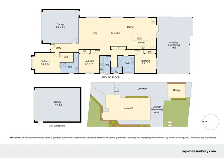 Floorplan of Homely house listing, 17 Greenfields Boulevard, Romsey VIC 3434