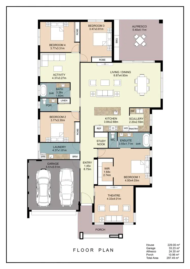 Floorplan of Homely house listing, 8 Kapella Loop, Hilbert WA 6112