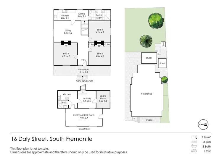Floorplan of Homely house listing, 16 Daly Street, South Fremantle WA 6162