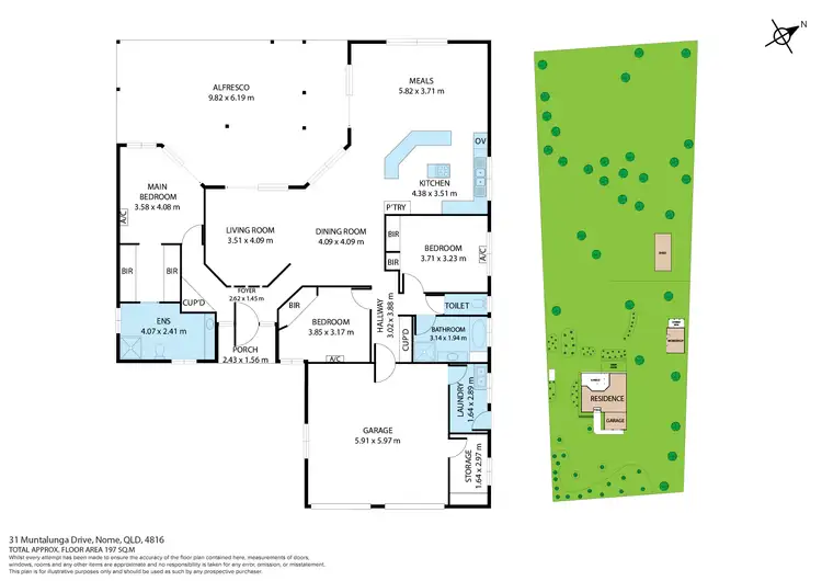 Floorplan of Homely house listing, 31 Muntalunga Drive, Nome QLD 4816