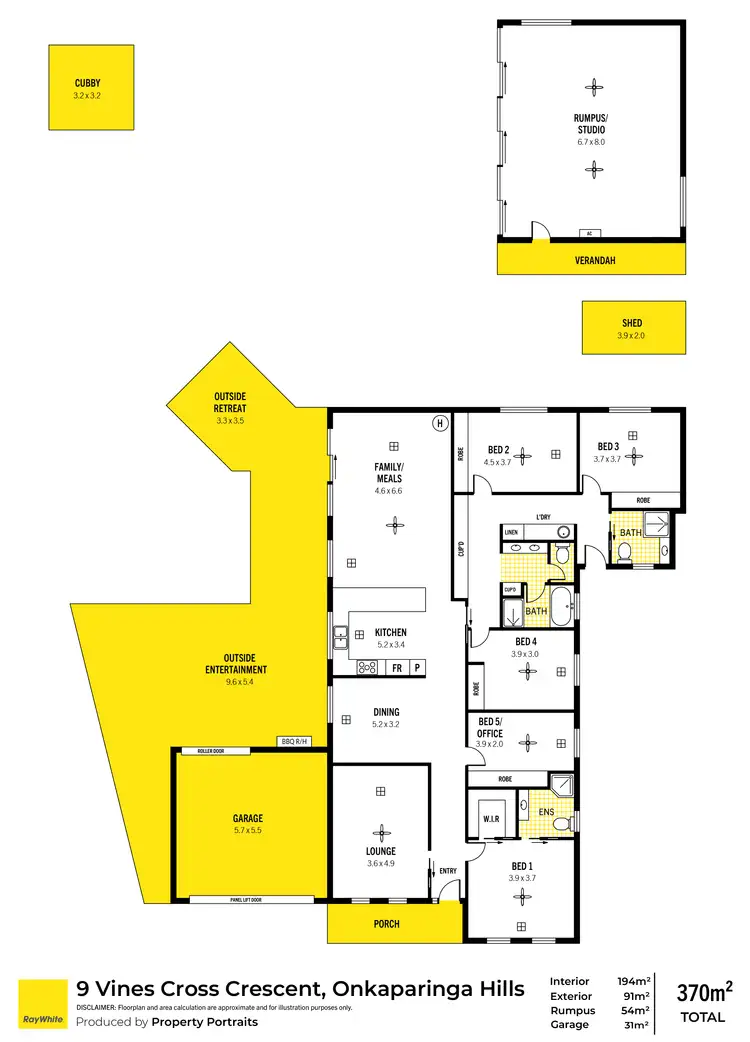 Floorplan of Homely house listing, 9 Vines Cross Crescent, Onkaparinga Hills SA 5163