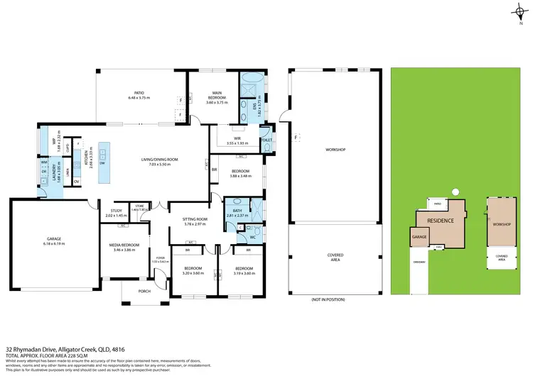 Floorplan of Homely house listing, 32 Rhymadan Drive, Alligator Creek QLD 4816