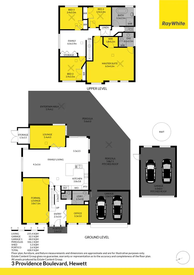 Floorplan of Homely house listing, 3 Providence Boulevard, Hewett SA 5118