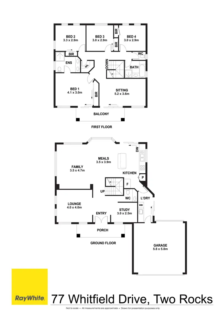 Floorplan of Homely house listing, 77 Whitfield Drive, Two Rocks WA 6037