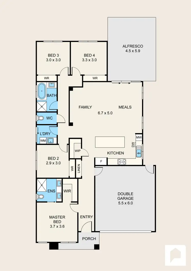 Floorplan of Homely house listing, 6 Bruno Ave, Truganina VIC 3029