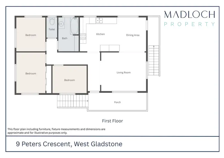 Floorplan of Homely house listing, 9 Peters Crescent, West Gladstone QLD 4680