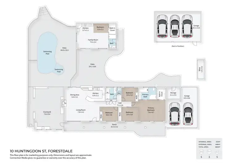 Floorplan of Homely house listing, 10-12 Huntingdon Street, Forestdale QLD 4118