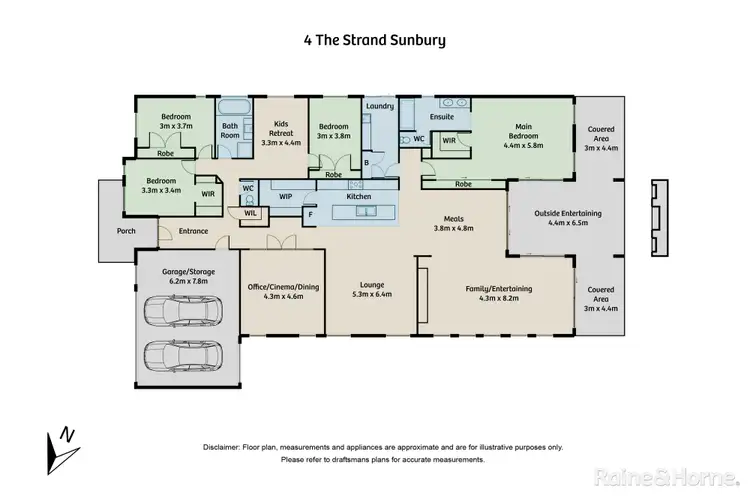 Floorplan of Homely house listing, 4 The Strand, Sunbury VIC 3429