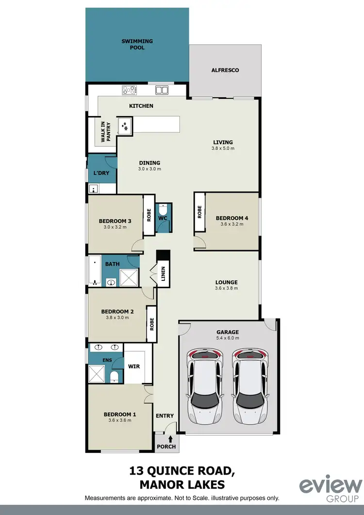 Floorplan of Homely house listing, 13 Quince Road, Manor Lakes VIC 3024