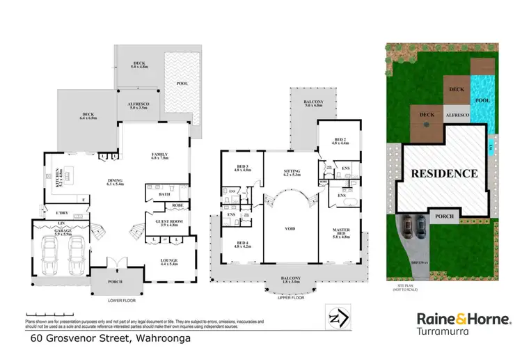 Floorplan of Homely house listing, 60 Grosvenor Street, Wahroonga NSW 2076