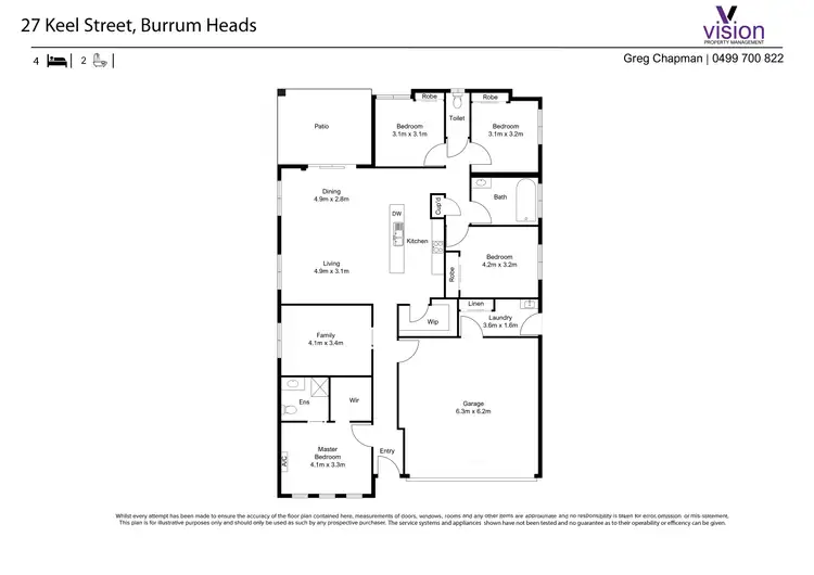 Floorplan of Homely house listing, 27 Keel Street, Burrum Heads QLD 4659