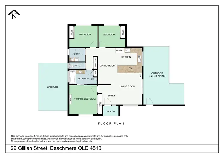 Floorplan of Homely house listing, 29 Gillian Street, Beachmere QLD 4510